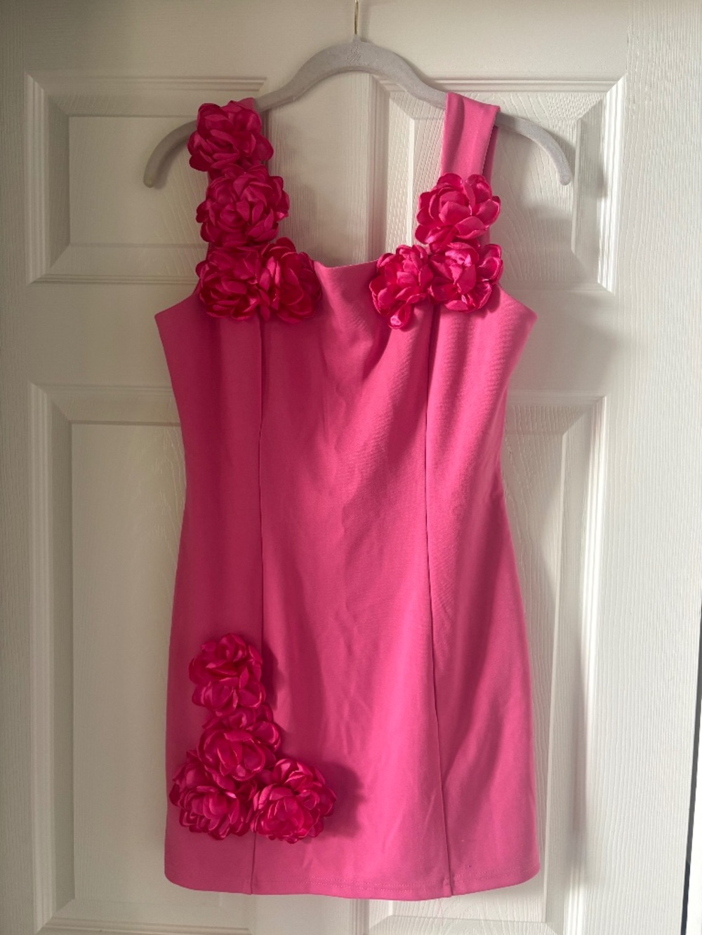 Bright pink dress